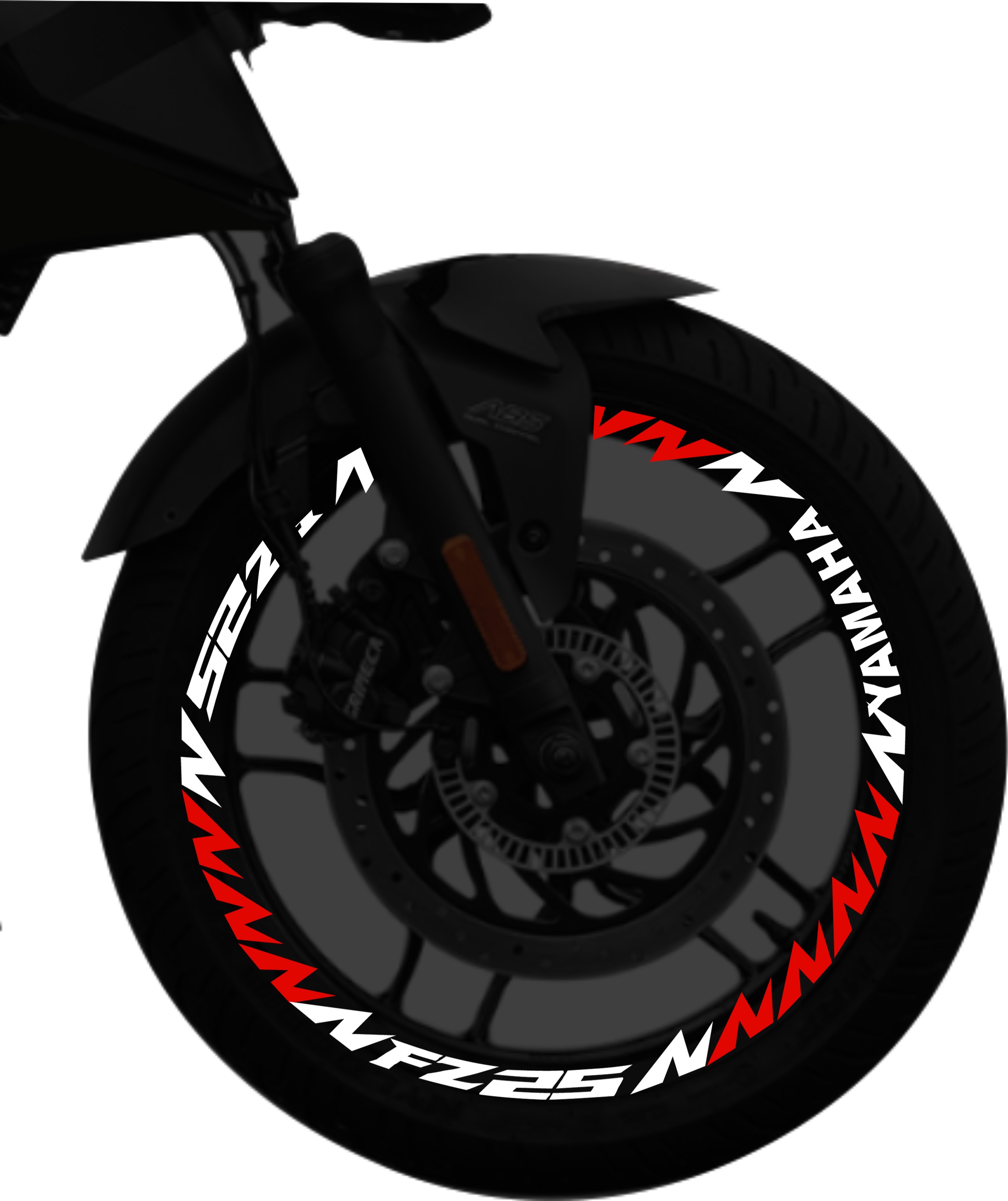 Yamaha FZ25 kit de stickers para rines SKU2049